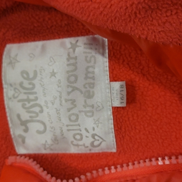 Justice winter jacket size XL - Picture 3 of 4